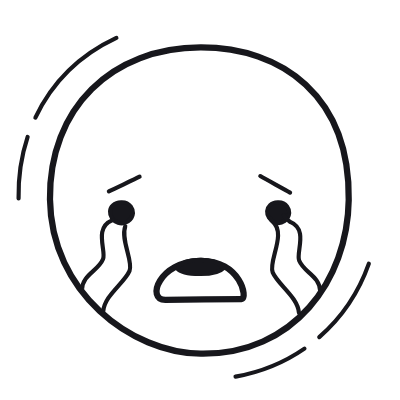 Crying, Animated Icon, Outline
