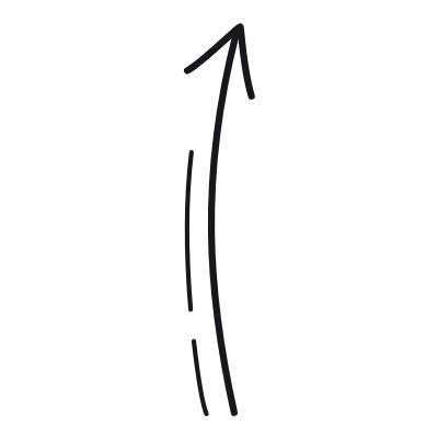 Arrow Up, Animated Icon, Outline