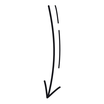 Arrow Down, Animated Icon, Outline