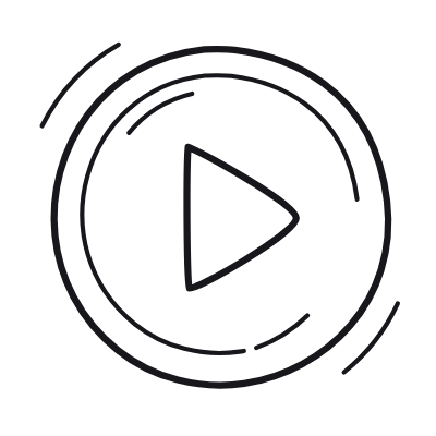 Play Circle, Animated Icon, Outline