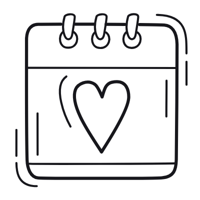 Valentine's Day, Animated Icon, Outline