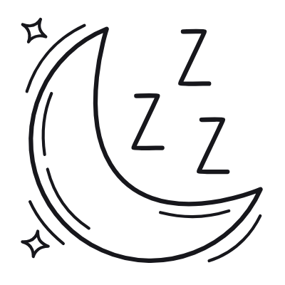 Sleep, Animated Icon, Outline