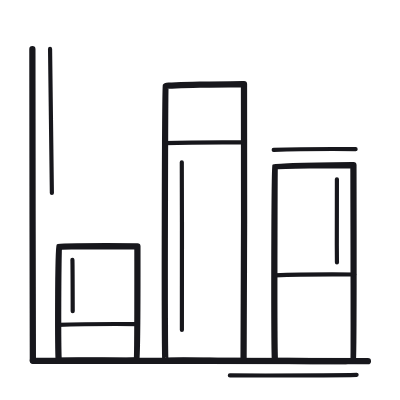 Bar Chart, Animated Icon, Outline