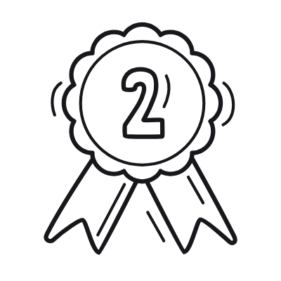 Badge Second, Animated Icon, Outline