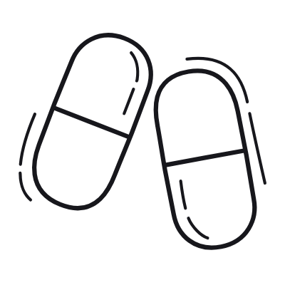Capsules, Animated Icon, Outline
