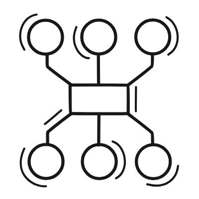 Multichannel, Animated Icon, Outline