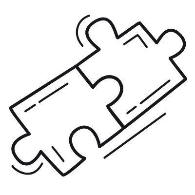 Puzzle, Animated Icon, Outline