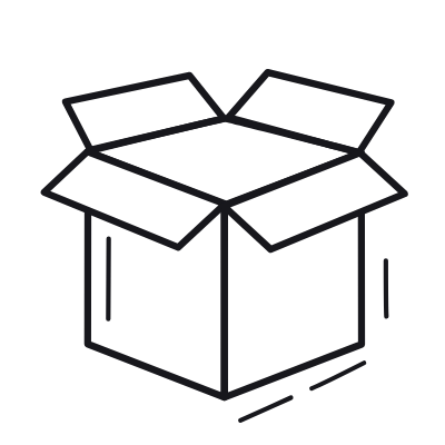 Box Open, Animated Icon, Outline