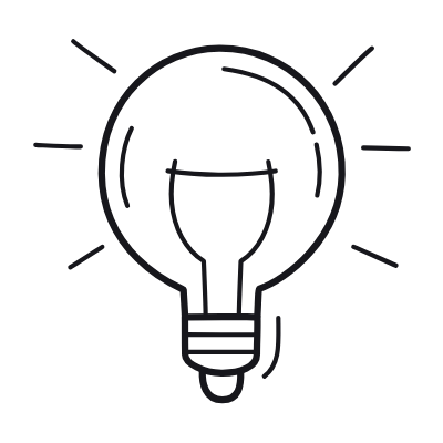 Bulb, Animated Icon, Outline