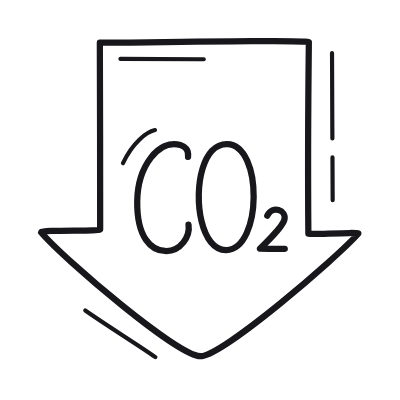 Decarbonization, Animated Icon, Outline