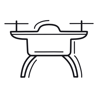 Drone, Animated Icon, Outline