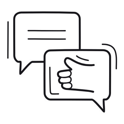 Messages Feedback, Animated Icon, Outline