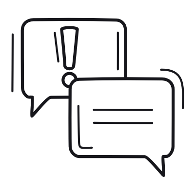 Messages Complaint, Animated Icon, Outline