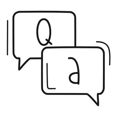 Messages FAQ, Animated Icon, Outline