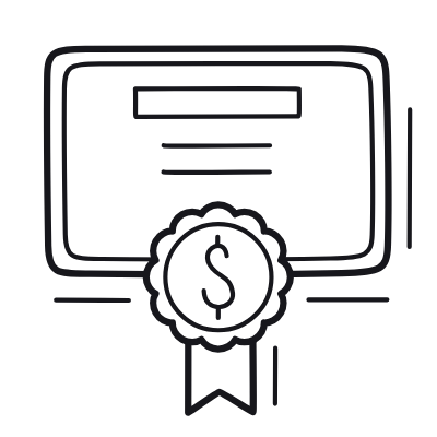 Bond Market, Animated Icon, Outline