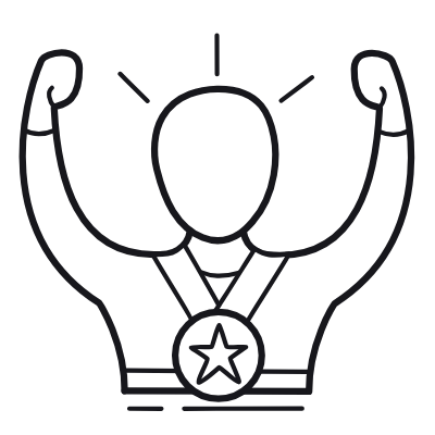 Avatar Medal, Animated Icon, Outline