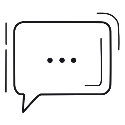 Message Dots, Animated Icon, Outline