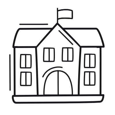 School, Animated Icon, Outline