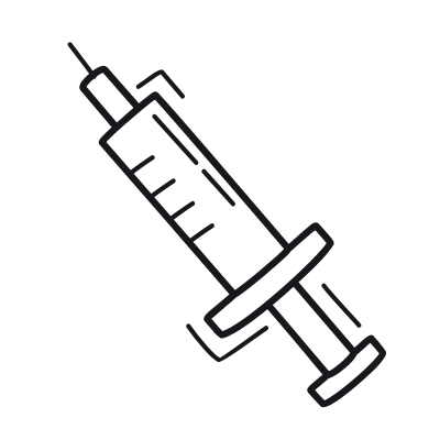 Syringe, Animated Icon, Outline
