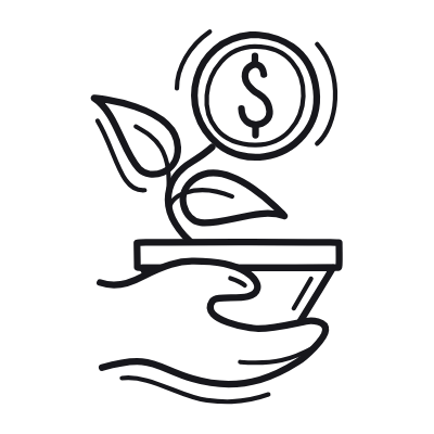 Investment, Animated Icon, Outline