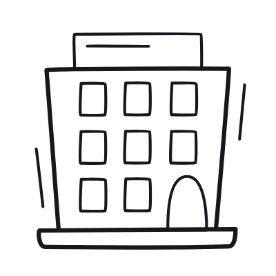 Building, Animated Icon, Outline