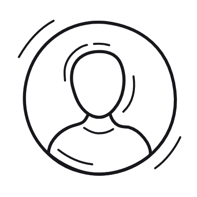 Avatar Circle, Animated Icon, Outline