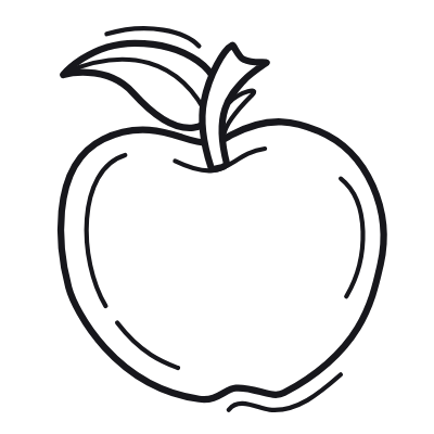 Apple, Animated Icon, Outline
