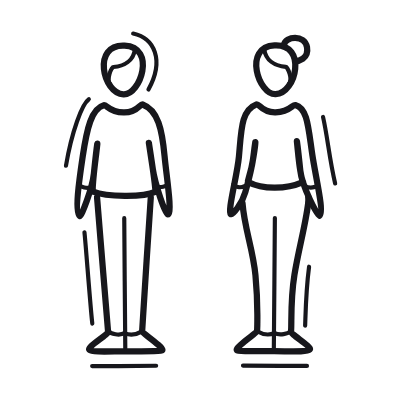 Man And Woman, Animated Icon, Outline