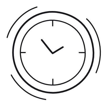 Clock, Animated Icon, Outline