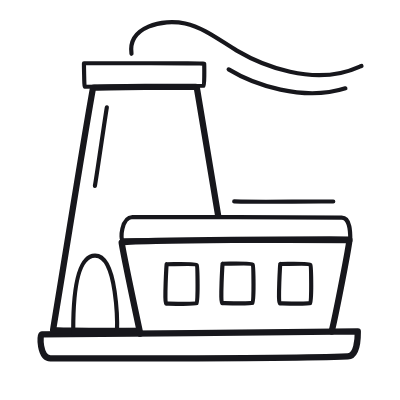 Factory, Animated Icon, Outline