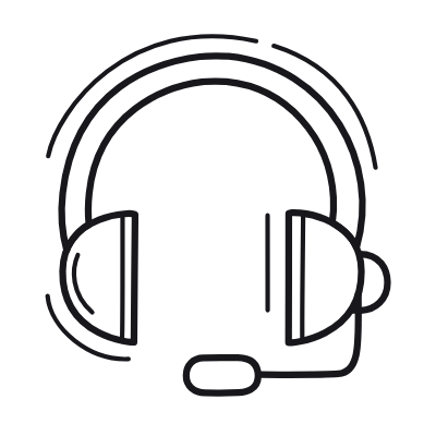 Headset Microphone, Animated Icon, Outline