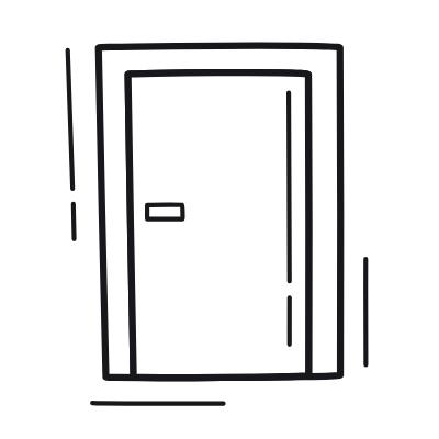 Door, Animated Icon, Outline