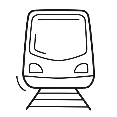 Train, Animated Icon, Outline