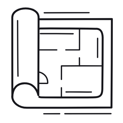 Building, Animated Icon, Outline