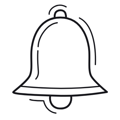 Bell, Animated Icon, Outline