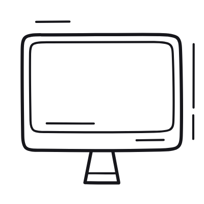Desktop, Animated Icon, Outline