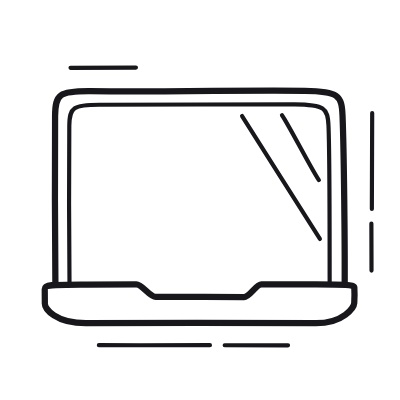 Laptop, Animated Icon, Outline