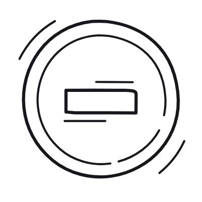 Minus Circle, Animated Icon, Outline