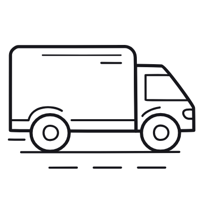 Truck, Animated Icon, Outline