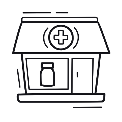 Pharmacy, Animated Icon, Outline