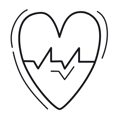 Heartbeat, Animated Icon, Outline