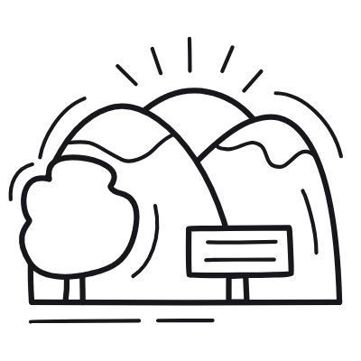 National Park, Animated Icon, Outline