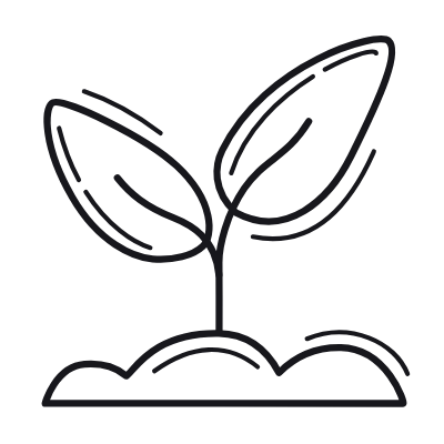 Growing Plant, Animated Icon, Outline