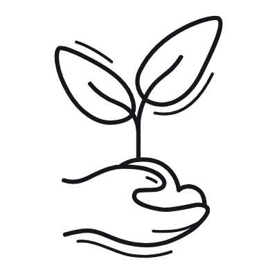 Tree Planting, Animated Icon, Outline