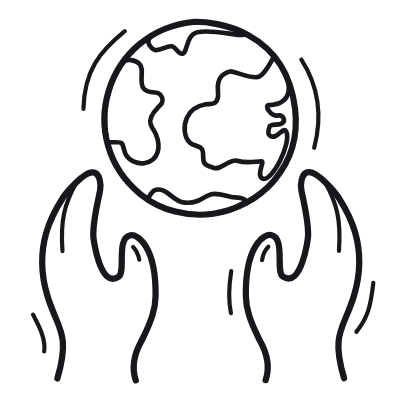 World Care, Animated Icon, Outline