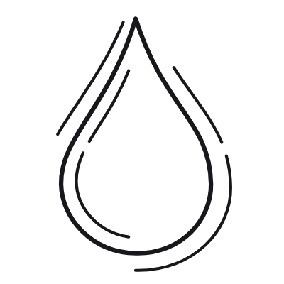 Water Drop, Animated Icon, Outline