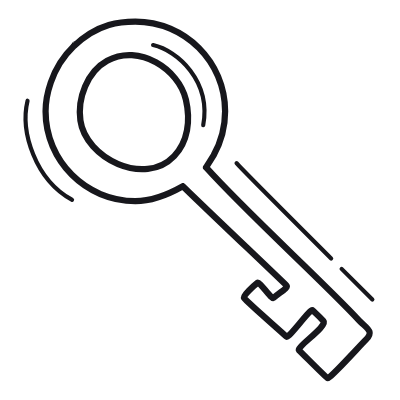 Key, Animated Icon, Outline