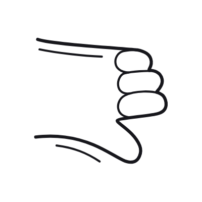 Thumb Down, Animated Icon, Outline