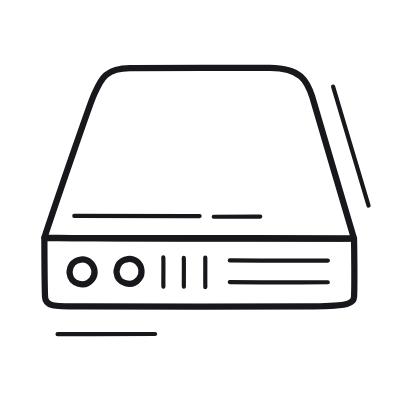 Server, Animated Icon, Outline