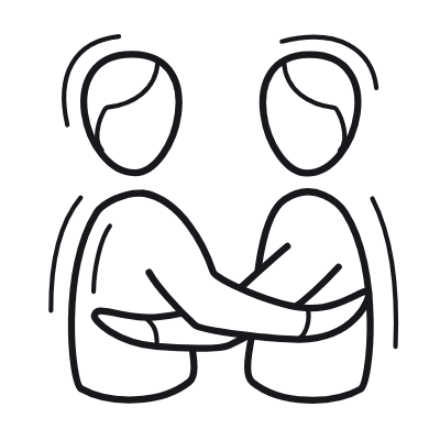 Hugging, Animated Icon, Outline